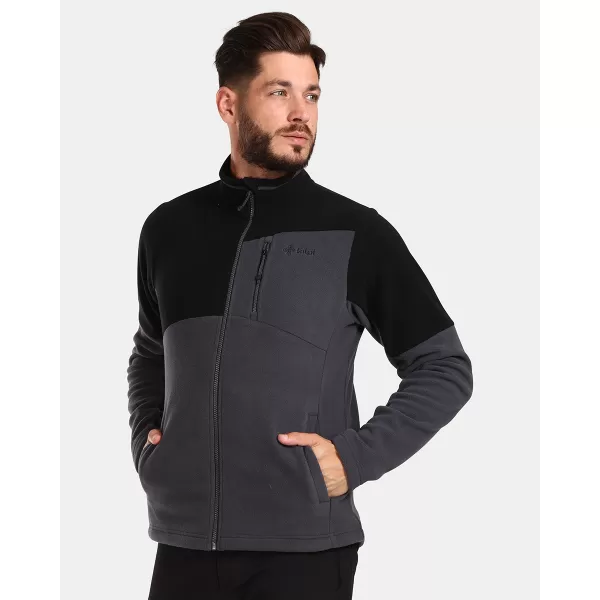  Moški pulover iz flisa KILPI GLANDER-M UM0210KI TEMNO SIVA 