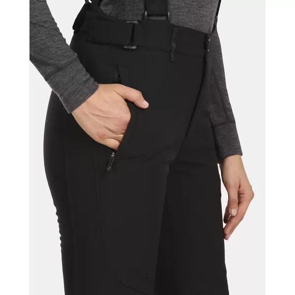  Ženske softshell smučarske hlače KILPI RHEA-W UL0407KI ČRNA 