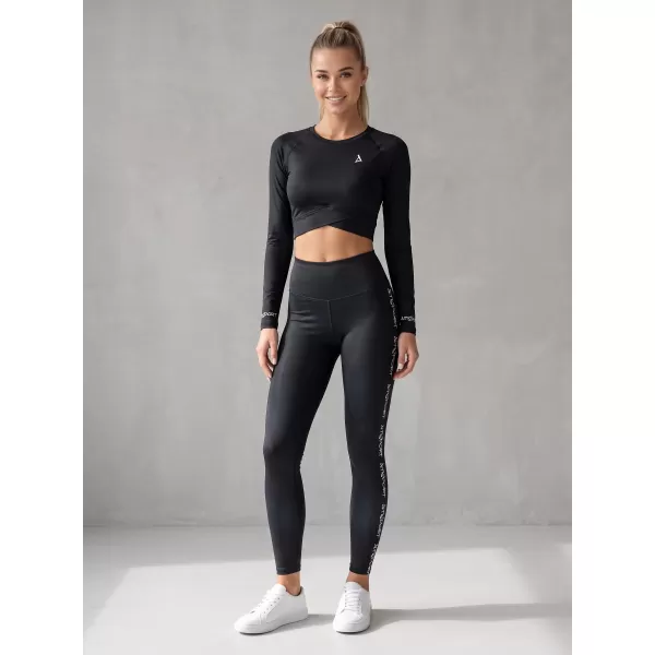  Ženske dolge premium pajkice ALTISPORT VOJ/ALW021LEG01 ČRNA 
