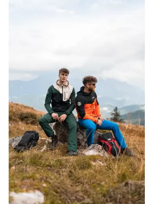 Moške nepremočljive športne hlače NORDBLANC ZESTILY NBFPM7960 TEMNO ZELENA