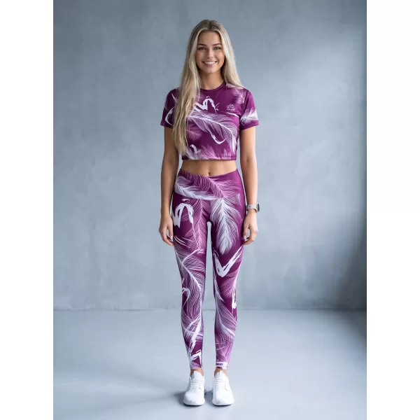 Ženske dolge premium pajkice ALTISPORT VOJ/ALW001LEG01 FUKSIJA 