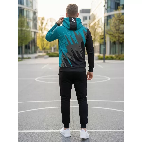  Moški vrhunski funkcionalni pulover ALTISPORT VOJ/ALM006MI01 ČRNA/KEROZIN 