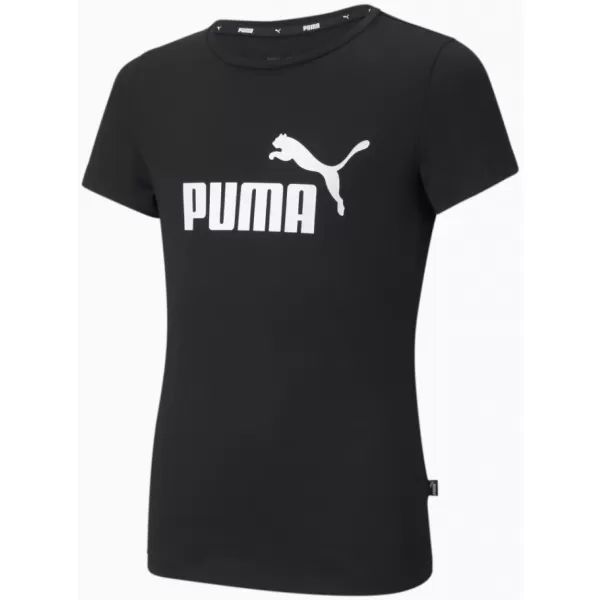  Dekliška majica s kratkimi rokavi PUMA ESS LOGO TEE 587029-01 ČRNA 