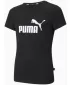 Dekliška majica s kratkimi rokavi PUMA ESS LOGO TEE 587029-01 ČRNA