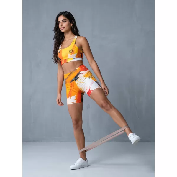  Ženske kratke premium pajkice ALTISPORT VOJ/ALW019LEG03 ORANŽNA 