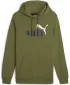 Moški pulover PUMA ESS+ 2 COL BIG LOGO HOODIE 586765-35 ZELENA