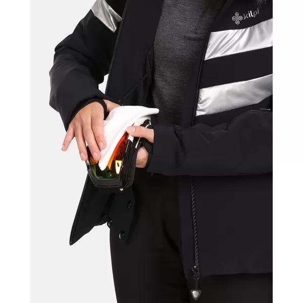  Ženska smučarska jakna KILPI LTD ASTER-W UL0141KI ČRNA 