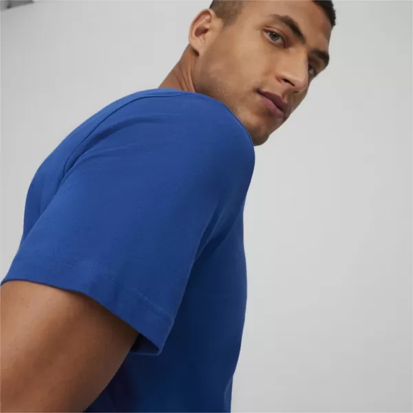  Moška majica s kratkimi rokavi PUMA ESS LOGO TEE 586667-59 MODRA 