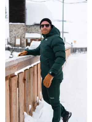 Moška zimska jakna NORDBLANC BRILLIANCY NBWJM7926 TEMNO ZELENA
