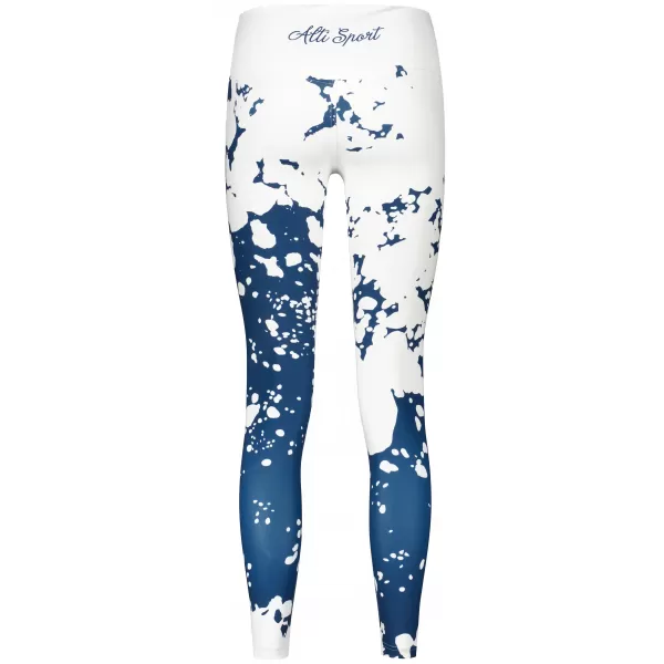  Ženske dolge premium pajkice ALTISPORT VOJ/ALW012LEG01 BELA/MODRA 