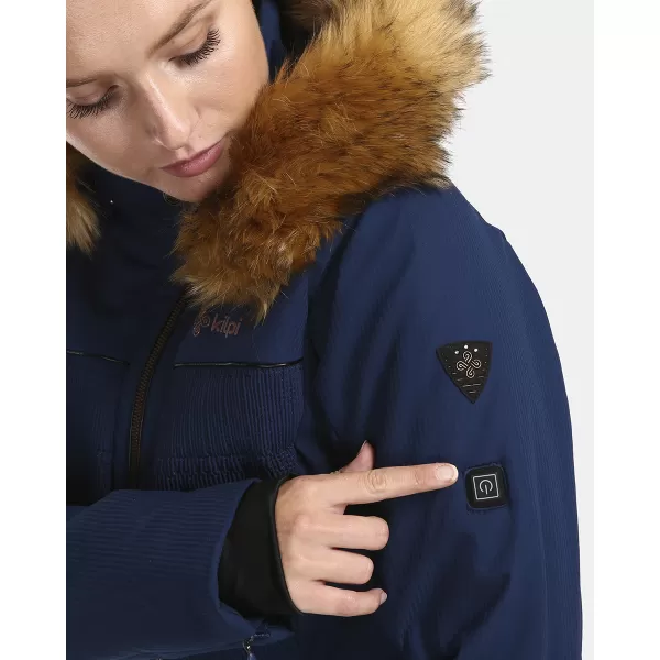  Ženska smučarska jakna KILPI EMILIN-W UL0110KI TEMNO MODRA 