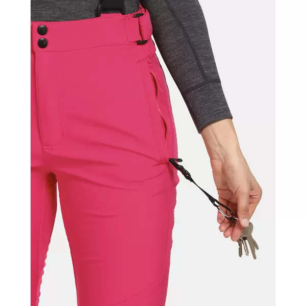  Ženske softshell smučarske hlače KILPI RHEA-W UL0407KI ROZA 