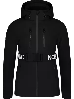 Ženska softshell smučarska jakna NORDBLANC APRES-SKI NBWJL7928 ČRNA