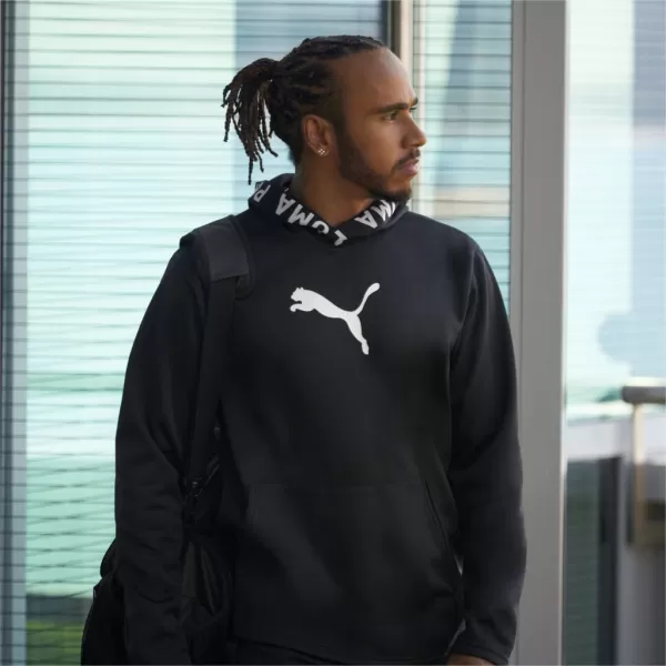  Moški pulover PUMA TRAIN PWR FLEECE HOODIE 520893-01 ČRNA 