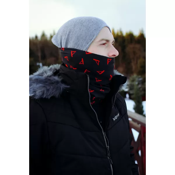  Kravata ALTISPORT VOJ/ALU013NAK01 ČRNA IN RDEČA 