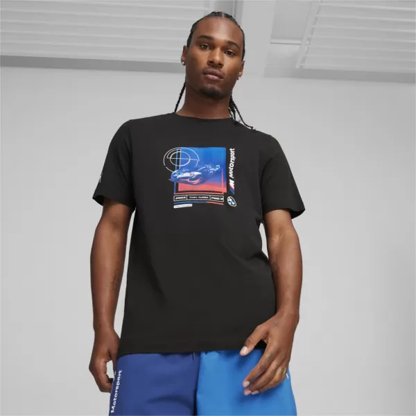  Moška majica s kratkimi rokavi PUMA BMW MMS CAR GRAPHIC TEE 2 624158-01 ČRNA 