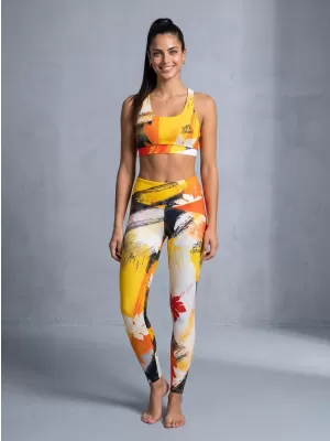 Ženske dolge premium pajkice ALTISPORT VOJ/ALW019LEG01 ORANŽNA