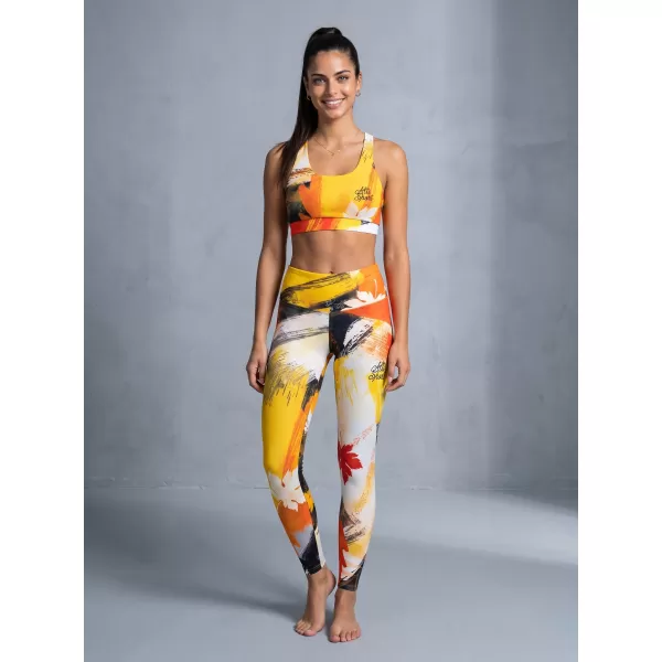  Ženske dolge premium pajkice ALTISPORT VOJ/ALW019LEG01 ORANŽNA 