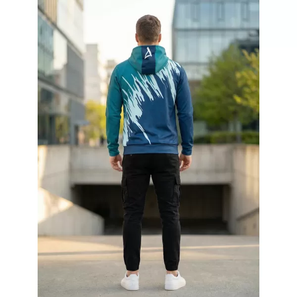  Moški vrhunski funkcionalni pulover ALTISPORT VOJ/ALM006MI01 KEROZIN/MODRA 