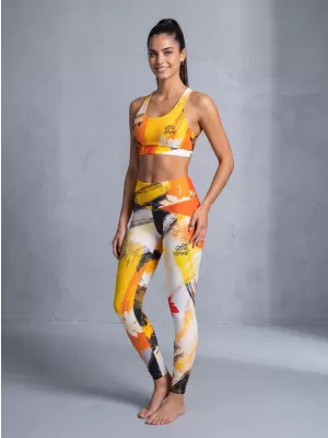 Ženski vrhunski športni modrček ALTISPORT VOJ/ALW019POD01 ORANŽNA