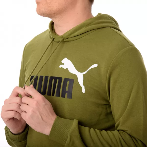  Moški pulover PUMA ESS+ 2 COL BIG LOGO HOODIE 586765-35 ZELENA 