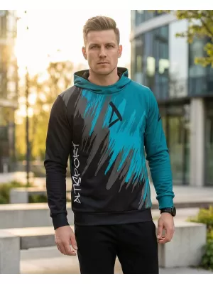 Moški vrhunski funkcionalni pulover ALTISPORT VOJ/ALM006MI01 ČRNA/KEROZIN