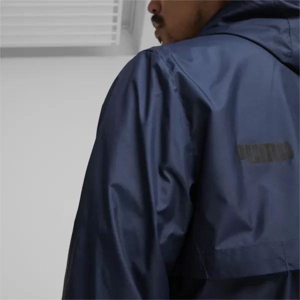 Moška vetrovka PUMA ESS SOLID WINDBREAKER 847484-14 MODRA 