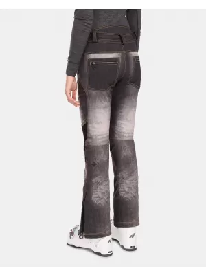 Ženske softshell smučarske hlače KILPI JEANSO-W UL0409KI ČRNA