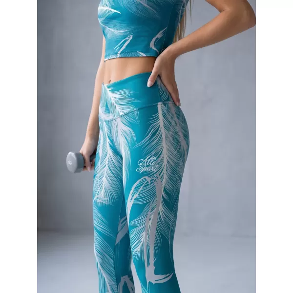  Ženske dolge premium pajkice ALTISPORT VOJ/ALW001LEG01 SMARAGDNO 