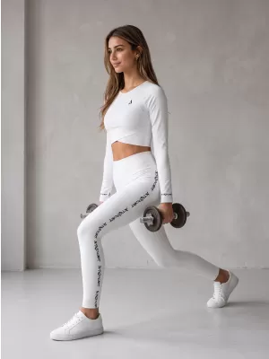 Ženske dolge premium pajkice ALTISPORT VOJ/ALW021LEG01 BELA