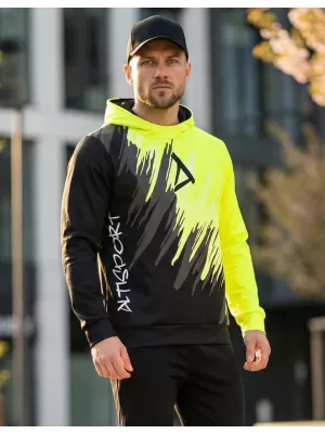 Moški vrhunski funkcionalni pulover ALTISPORT VOJ/ALM006MI01 ČRNA IN RUMENA