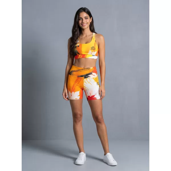  Ženske kratke premium pajkice ALTISPORT VOJ/ALW019LEG03 ORANŽNA 