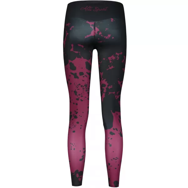  Ženske dolge premium pajkice ALTISPORT VOJ/ALW012LEG01 VIJOLIČNA/ČRNA 