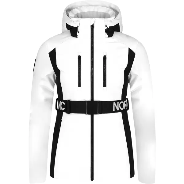  Ženska softshell smučarska jakna NORDBLANC APRES-SKI NBWJL7928 BELA 