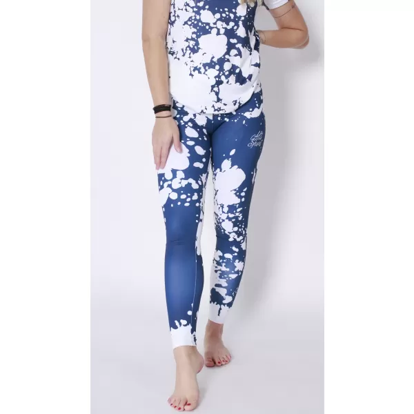  Ženske dolge premium pajkice ALTISPORT VOJ/ALW012LEG01 BELA/MODRA 