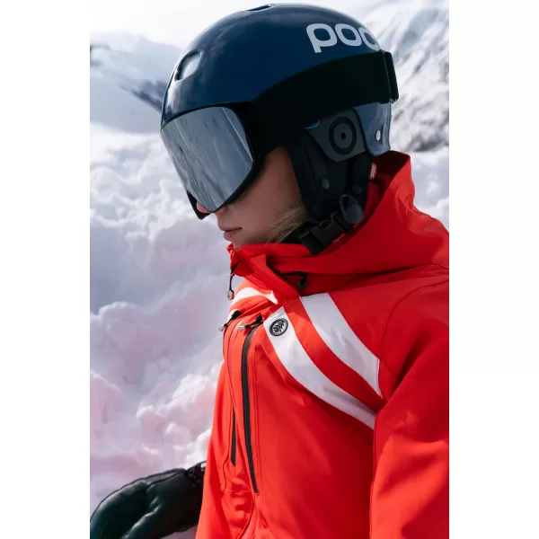  Ženska smučarska jakna NORDBLANC CREVASSE NBWJL7932 ORANŽNO ČRNILO 
