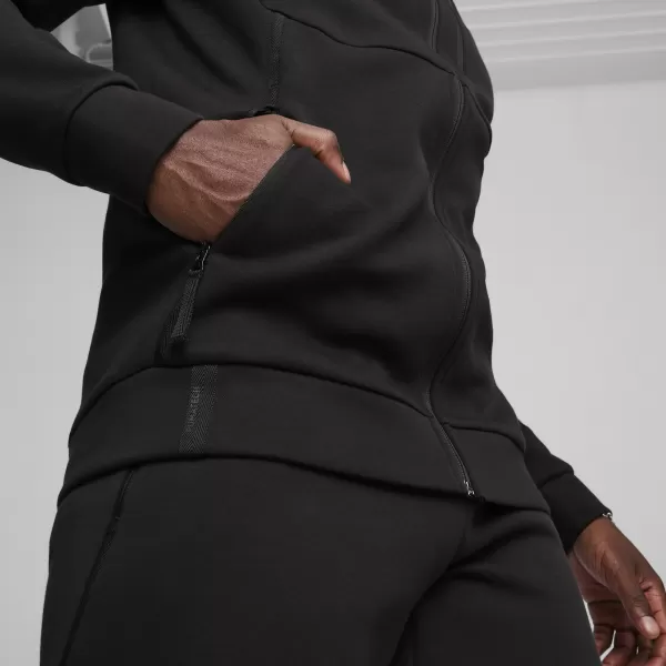  Moški pulover PUMA TECH FULL-ZIP HOODIE 624385-01 ČRNA 
