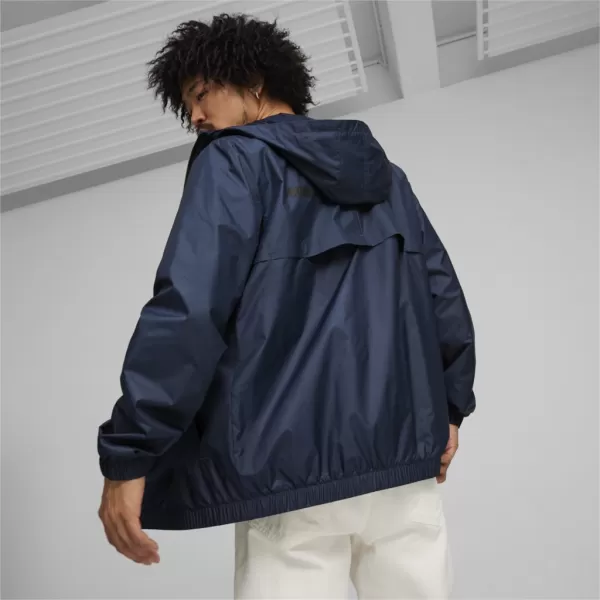  Moška vetrovka PUMA ESS SOLID WINDBREAKER 847484-14 MODRA 