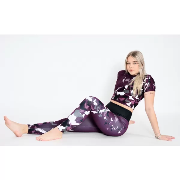  Ženske dolge premium pajkice ALTISPORT VOJ/ALW022LEG01 VIJOLIČNA 