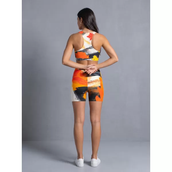  Ženske kratke premium pajkice ALTISPORT VOJ/ALW019LEG03 ORANŽNA 