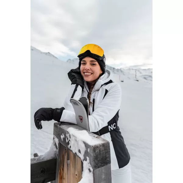  Ženska softshell smučarska jakna NORDBLANC APRES-SKI NBWJL7928 BELA 