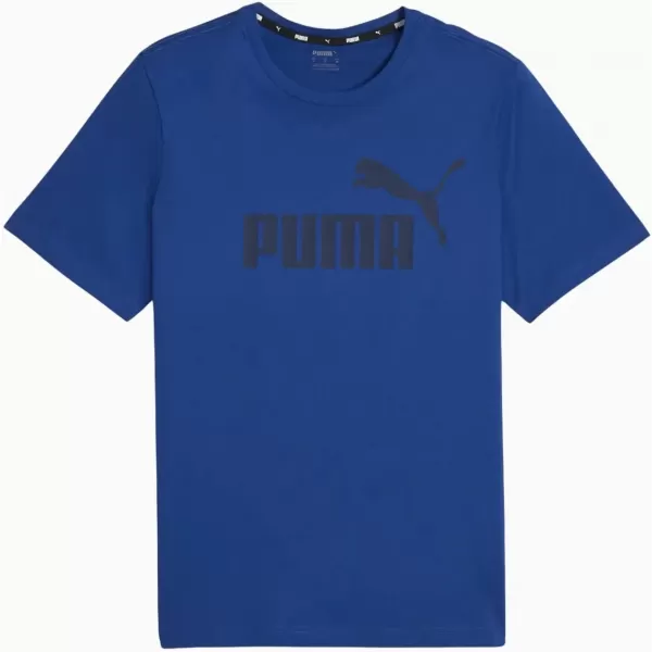  Moška majica s kratkimi rokavi PUMA ESS LOGO TEE 586667-59 MODRA 
