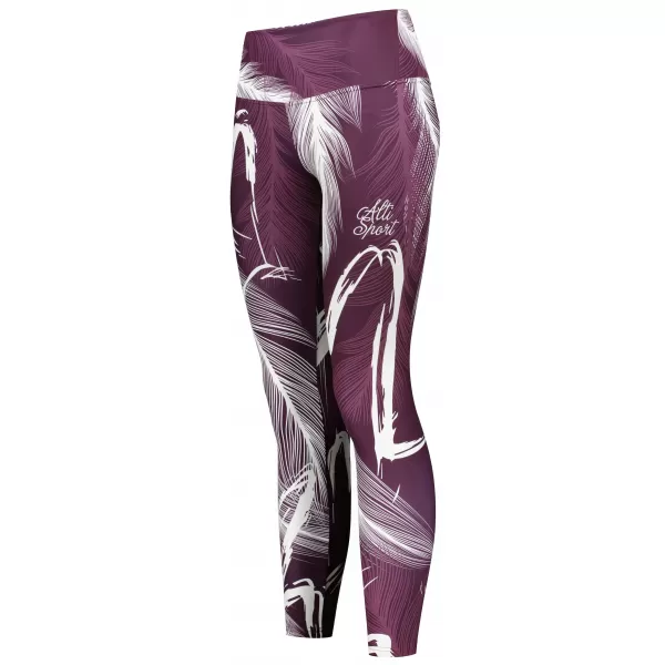  Ženske dolge premium pajkice ALTISPORT VOJ/ALW001LEG01 VIJOLIČNA/BELA 