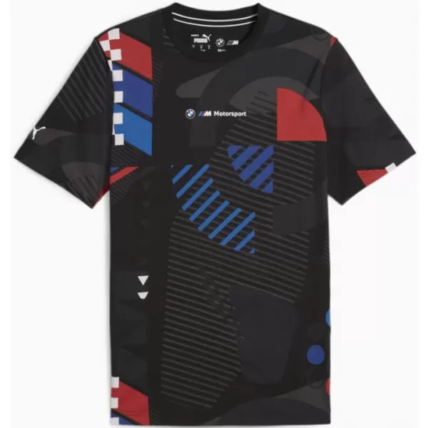  Moška majica s kratkimi rokavi PUMA BMW MMS AOP TEE 624153-01 ČRNA 