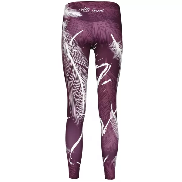  Ženske dolge premium pajkice ALTISPORT VOJ/ALW001LEG01 VIJOLIČNA/BELA 