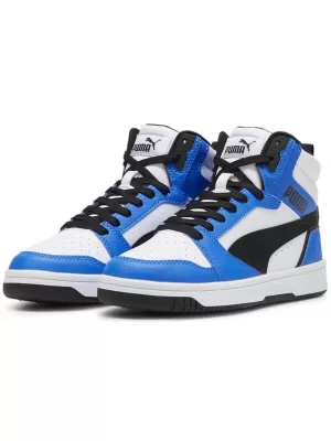 Otroški čevlji PUMA REBOUND V6 MID JR 393831-06 BELA