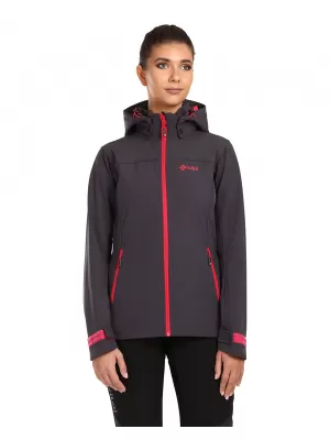 Ženska softshell jakna KILPI RAVIA-W UL0124KI TEMNO SIVA