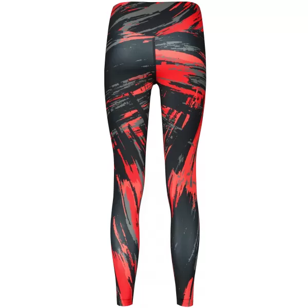  Ženske dolge premium pajkice ALTISPORT VOJ/ALW010LEG01 ČRNA IN RDEČA 