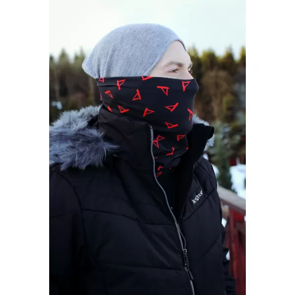  Kravata ALTISPORT VOJ/ALU013NAK01 ČRNA IN RDEČA 
