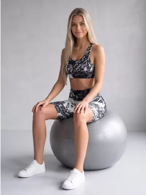 Ženske pajkice nad koleni premium ALTISPORT VOJ/ALW018LEG02 ČRNO-BELO